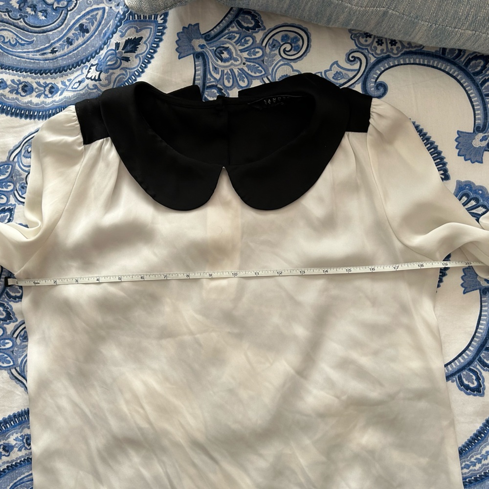 Sandro Peter Pan Blouse - Picture 8 of 9